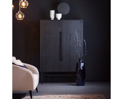 Light & Living - Kast ABAGE - 120x40x180cm - Zwart