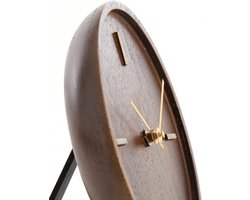 Light & Living - Klok VETI - 15x4x15cm - Bruin