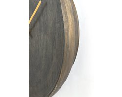 Light & Living - Klok VETI - 41x6x41cm - Bruin