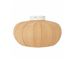 Light & Living Landelijke Plafonnieres E27 Rafika 1 Lichtpunt Rond Naturel Bamboe Slaapkamer Gang/Hal Dimbaar
