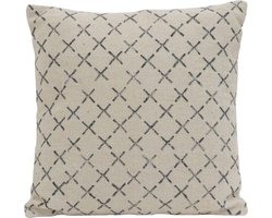 Light & living Light&Living Kussen KADRIYE zwart wit kruisprint 50 x 50