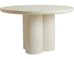 Light & Living - Mizuho eettafel Ø130x78 cm - crème