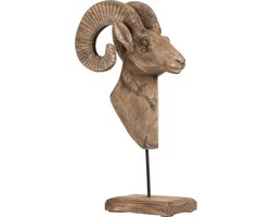 Light & Living Ornament 29x23x55 cm RAM kop hout weather barn