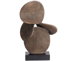 Light & Living Ornament Axis - Donkerbruin - 28x19x45cm - Modern - Kunststof