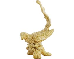 Light & Living - Ornament BIRD - 21.5x17x35cm - Geel