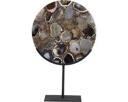 Light & Living Ornament op voet 35x12x50 cm GOUYA agaat+mat zwart