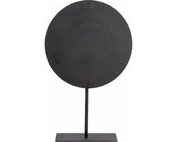 Light & Living Ornament op voet Lasim - Zwart - 35x10x56cm - Modern,Luxe