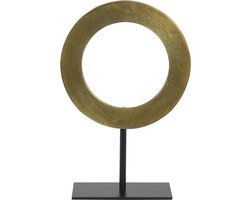 Light & Living Ornament op voet Waiwo - Antiek Brons/Zwart - 25x10x39cm - Luxe