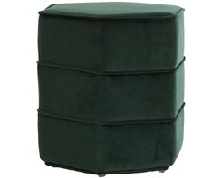 Light & Living Poef Cayden - Groen - 45x41x46cm - Modern