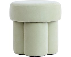 Light & Living - Poef CURTEA - Ø42x43cm - Groen