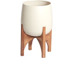 Light & Living - Pot KARUNA - Ø36x50cm - Wit