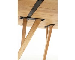 Light & Living Ronde Eettafel Quenza Mangohout, 120cm - Bruin