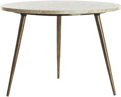 Light & Living Ronde Salontafel Zeca Marmer, 59cm - Taupe