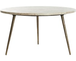 Light & Living Ronde Salontafel Zeca - Marmer - 67cm