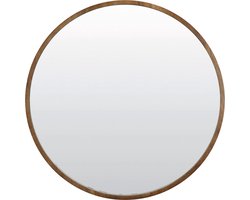 Light & Living Ronde Spiegel Mamali 56cm, Mangohout - Bruin