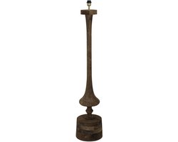 Light & Living Ronin Vloerlamp - Hout Donkerbruin - 29x29x135cm