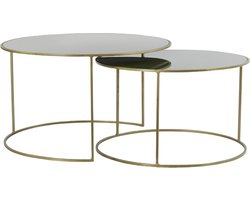 Light & Living - Salontafel EVATO - Ø75x44cm - Groen - Set van 2