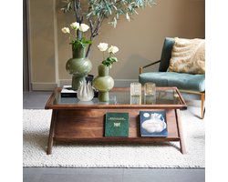 Light & Living Salontafel Yuki - Bruin - 112x70x41cm - Modern