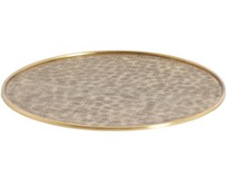 Light & Living Schaal Manarola - Brons - Ø51x1cm - Metaal - - Woonkamer