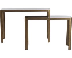 Light & Living - Side OXE - 120x35x80cm - Brons - Set van 2