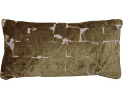 Light - Living Sierkussen Huslia - Stof - Groen - 60 x 30 x cm (BxHxD)