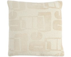 Light & Living - Sierkussen LYSS - Wit - 45x45x10 cm