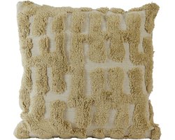 Light & Living Sierkussen Sarmi - Getuft Katoen - Olive Green - 45x45 cm (BxH)