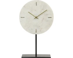 Light & Living Tafelklok Moreno - Wit - 25,5x10x42,5 cm - Luxe