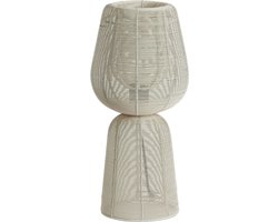 Light & Living Tafellamp Aboso - Wit - Ø18cm - Modern