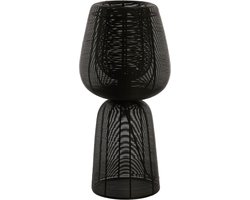 Light & Living Tafellamp Aboso - Zwart - Ø24cm - Modern
