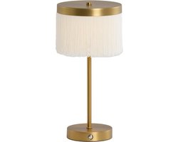 Light & Living Tafellamp Diny LED - Antiek Brons/Crème