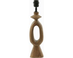Light & Living Tafellamp Django - Hout - 11x9x35cm - Woonkamer - Slaapkamer