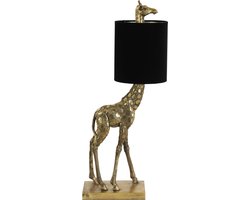 Light & Living Tafellamp Giraffe - Goud/Zwart - 26x16x61cm - Modern