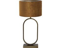 Light & Living Tafellamp Jamiri/Gemstone - Ant, Brons/Goud - Ø30x67cm - Tafellamp met kap