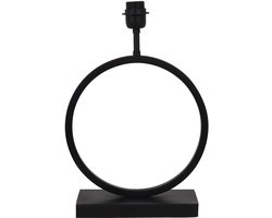 Light & Living Tafellamp Liva/Livigno - Zwart/Zwart - Ø35x64cm - Tafellamp met kap