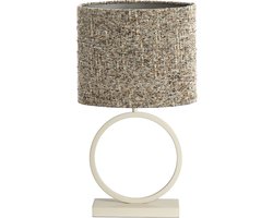 Light & Living Tafellamp Liva/Osire - Crème/Bruin - 30x15x68cm - Modern