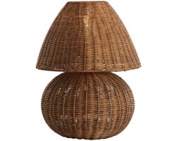 Light & Living - tafellamp - Mavon - bruin - rotan - Ø 28cm - E27 - 1898083