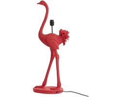 Light & Living - tafellamp - Ostrich - roze - kunststof - dierenlamp - E27 - 1737089