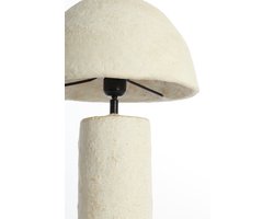 Light & Living Tafellamp Qazu Papier Maché, 48cm - Crème