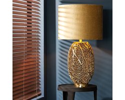 Light & Living Tafellamp Sinula 44cm - Goud (excl. kap)