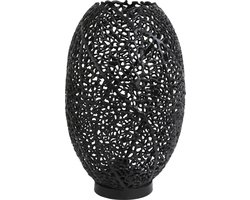 Light & Living Tafellamp Sinula - Zwart - Ø33cm - Modern