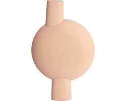 Light & Living Vaas Benoa - Roze - 44x10x62cm - Metaal - Modern - Bloemenvaas - Woondecoratie - Decoratieve vaas voor woonkamer of slaapkamer