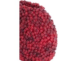 Light & Living vaas BERRIES bordeaux kunststof – 32x18x27,5 cm