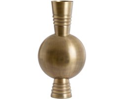 Light & Living Vaas Kavansi - Antiek Brons - 21x21x60cm - Metaal - Modern - Bloemenvaas - Woondecoratie - Decoratieve vaas voor woonkamer of slaapkamer - Moederdag - Moederdag cadeautje - Moederdag cadeau voor mama