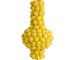 Light & Living Vaas Lemon - Geel - Ø32cm - Kunststof - Modern - Bloemenvaas - Woondecoratie - Decoratieve vaas voor woonkamer of slaapkamer