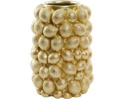 Light & Living Vaas Lemon - Goud - 23.5x23.5x33cm - Kunststof - Vaas voor Paastakken - Paasdecoratie - Pasen
