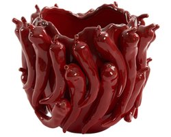 Light & Living Vaas Pepper Keramiek, 20cm hoog - Rood