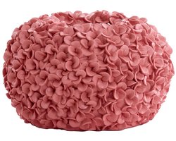 Light & Living Vaas Phylia - Koraalrood - Ø38cm - Kunststof - - Bloemenvaas - Woondecoratie - Decoratieve vaas voor woonkamer of slaapkamer - Pasen - Paasdecoratie - Vaas voor Paastakken