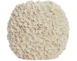 Light & Living Vaas Phylia - Wit - 31.5x17x28cm - Kunststof - Modern - Bloemenvaas - Woondecoratie - Decoratieve vaas voor woonkamer of slaapkamer - Moederdag - Moederdag cadeautje - Moederdag cadeau voor mama