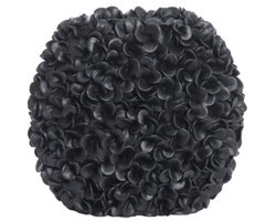 Light & Living Vaas Phylia - Zwart - 31.5x17x28cm - Kunststof - Modern - Bloemenvaas - Woondecoratie - Decoratieve vaas voor woonkamer of slaapkamer - Sinterklaas Cadeau - Sint Kado